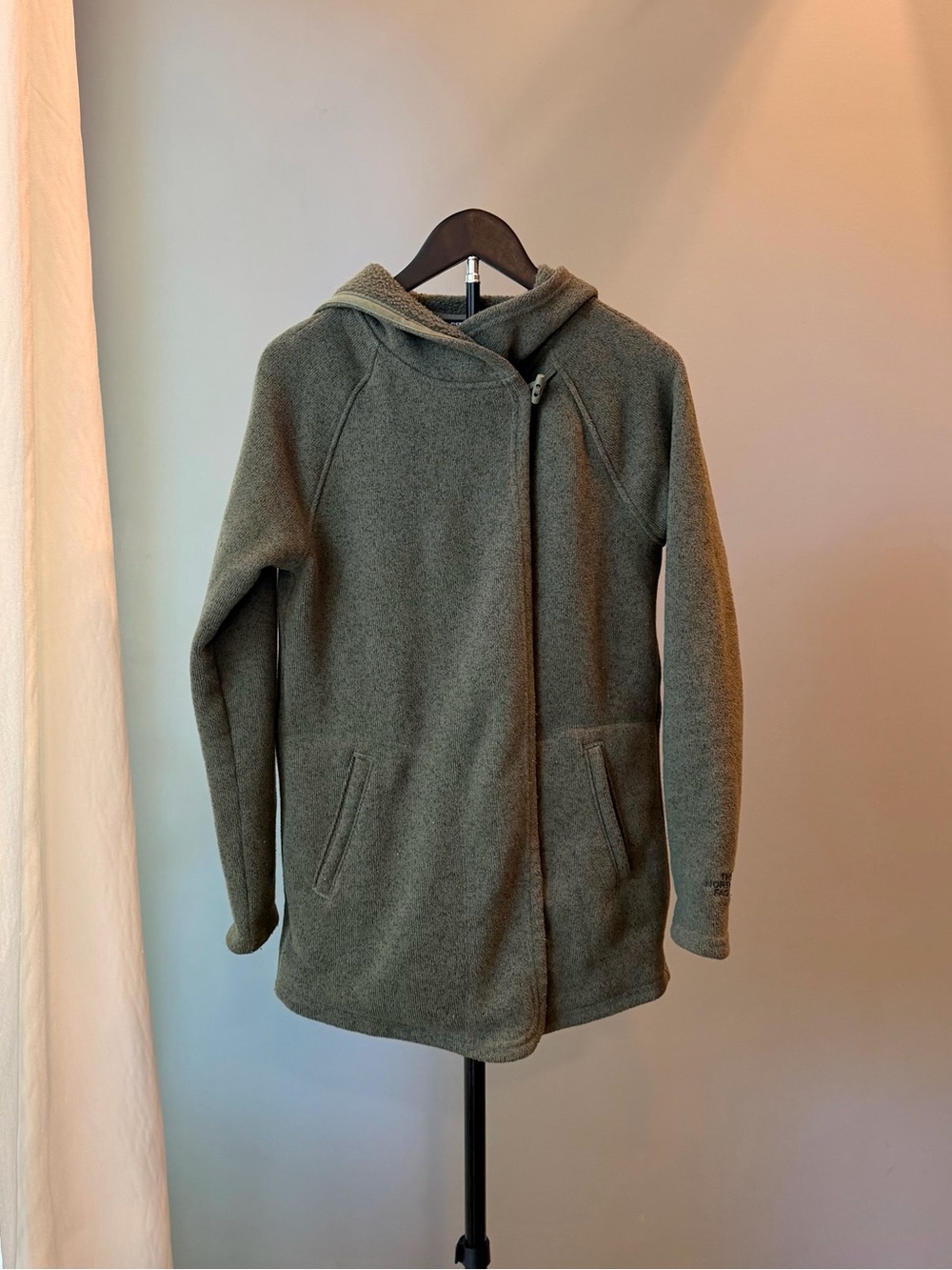 The North Face Crescent Wrap Sweater Lightweight Women’s S Hiking Green Camping
